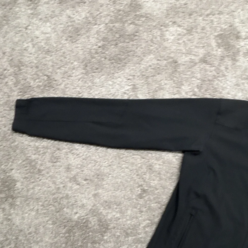 The North Face Black Softshell Jacket Full Zip Stand-Up Collar Mid-Length Men's